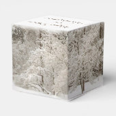 Winter Bos Cadeaobox Persoonlijke Kerstdozen Bedankdoosjes (Achterkant)
