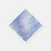 Winter Bos Dennenbomen Sneeuwvlokken Elegant Feest Servet (Hoek)