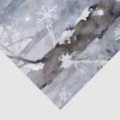 Winter Bos Gans Dame Zilver Accenten TMF26 Tissuepapier (Detail)