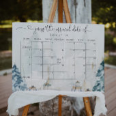 Winter bos genderneutraal Raad de Vervaldatum Poster