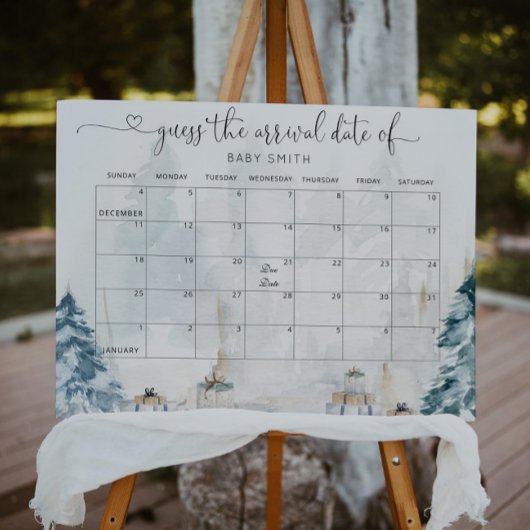 Winter bos genderneutraal Raad de Vervaldatum Poster