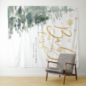 Winter Bos Goud Baby Het Is Koud Buiten Achtergron Wandkleed (In Situ (horizontaal))