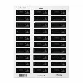 Winter Bos Hemels Kerstmis Etiket (Full Sheet)