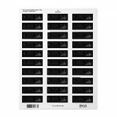 Winter Bos Hemels Kerstmis Etiket (Full Sheet)