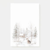 Winter bos herten  post-it® notes (Voorkant)