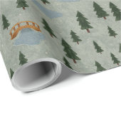 Winter Bos Inpakpapier (Rol Hoek)
