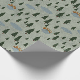 Winter Bos Inpakpapier