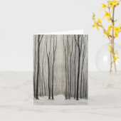 Winter Bos  Kaart (Gele Bloem)