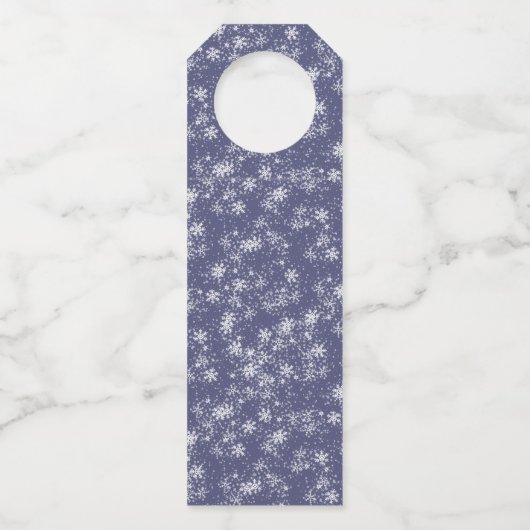 Winter Bos Kerstfles Hanger Label 🎁 (Achterkant)