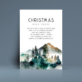 Winter Bos Kerstmis Open Huis Kaart