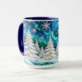 Winter Bos Kerstmok Mok (Voorkant links)