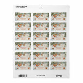 Winter Bos Merry Christmas Bosdieren Etiket (Full Sheet)