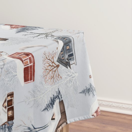 Winter Bos Patroon Tafelkleed (Voorbeeld)