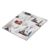 Winter Bos Patroon Tegeltje (Zijkant)