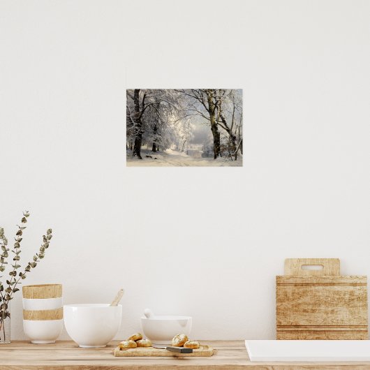 Winter Bos Poster (Keuken)