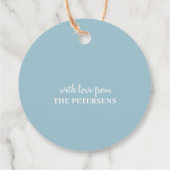 Winter bos rustieke boom Vrolijk kerstfeest Bedankjes Labels (Achterkant)