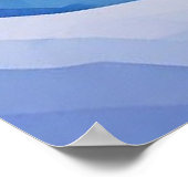 Winter Bos Saffierblauw ❄️ Poster (Hoek)