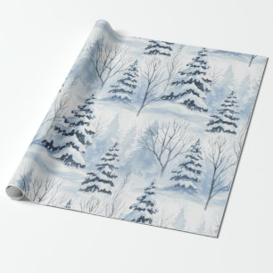 Winter Bos Sereniteit – Besneeuwd Bosland Cadeaupapier