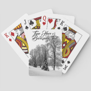 Winter Bos Speelkaarten Persoonlijke Kaarten