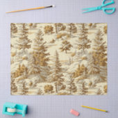 Winter bos Toile de Jouy patroon (7) Tissuepapier (Craft)