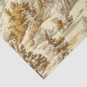 Winter bos Toile de Jouy patroon (7) Tissuepapier (Detail)