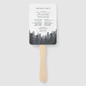 Winter Bos Trouwprogramma Handwaaier (Achterkant)