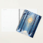 Winter Bos Watercolor Bomen Blauw Planner (Display)