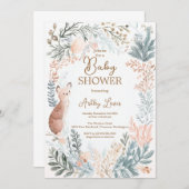 Winter bos waterverf bladeren kaart (Voorkant / Achterkant)