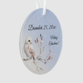 Winter Bos Waterverf Ornament (voorkant)