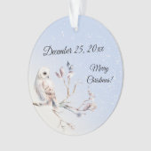 Winter Bos Waterverf Ornament (voorkant)