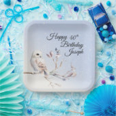 Winter Bos Waterverf Papier Bord (Feest)
