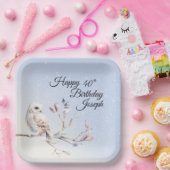 Winter Bos Waterverf Papier Bord (Feest)