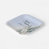 Winter Bos Waterverf Papier Bord (Gebogen)