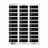 Winter Bos Wilde Bloem Eland Retouradres Etiket (Full Sheet)