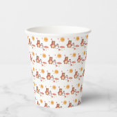 Winter Bosbabbyshower Papieren Bekers (Voorkant)
