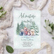 Winter Bosdieren Baby Shower