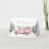 Winter Bosdieren Dankkaart Bedankkaart (Voorkant)