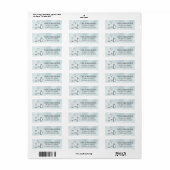 Winter Bosdieren Dieren Custom Kerstmis Etiket (Full Sheet)