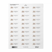 Winter bosdieren etiket (Full Sheet)