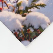 Winter Boshuisje Fleece Deken (Hoek)