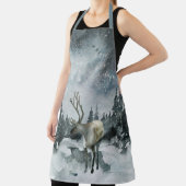 Winter Bosland Bos Apron met Herten en Nachtelijke Schort (Insitu)