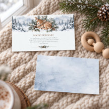 Winter Bosland Dennenvrouw Boeken voor Baby Kaart