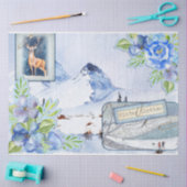 Winter Bosland Ephemera Serie Ontwerp 6 Tissuepapier (Craft)