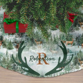 Winter Bosland Herten Monogram Kerstmis  Kerstboom Rok