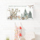 Winter Boslandschap | Verjaardags Welkom Spandoek (Insitu)