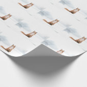 Winter Boslandschap Vos Cadeaupapier (Hoek)