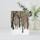 "Winter Bossen" Briefkaart Landwegen (Staand voorkant)