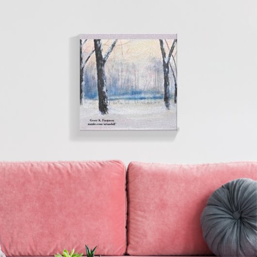 "WINTER-BOSSEN" CANVAS AFDRUK (Insitu (Woonkamer))