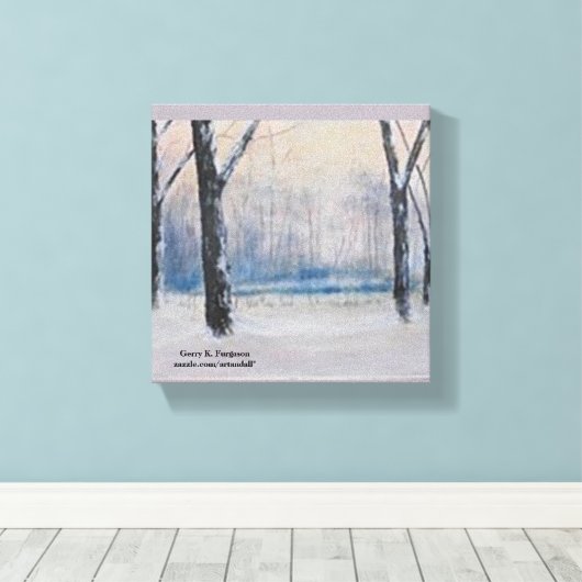 "WINTER-BOSSEN" CANVAS AFDRUK (Insitu (Houten vloer))