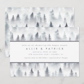 Winter Bossen Forest Woodland Couples Vrijgezellen Kaart (Voorkant / Achterkant)